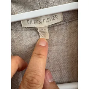 Eileen Fisher‎ beige linen blend one button blazer size xs thumbnail 4