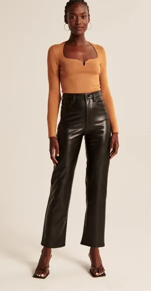Abercrombie Leather Pants thumbnail 1