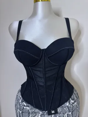 & Other Stories Black corset top thumbnail 6