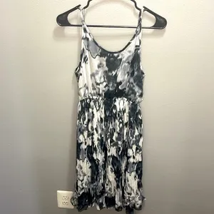 Miss Me MM Couture Women's Tie‎ Dye Black White Chiffon Dress Size S thumbnail 4