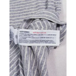 Y2K Abercrombie & Fitch Ribbed Henley Tank Top Size XS Gray Striped Preppy 90s thumbnail 7