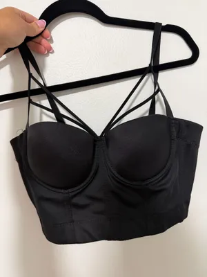 SHEIN corset top Black Size M thumbnail 1