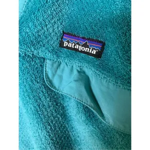 Patagonia Retool Snap T Fleece sweatshirt pullover teal women's size large 25442 thumbnail 3