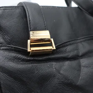 Sears Shoulder Bag Women's OS Black Leather Gold Hardware NWT thumbnail 5