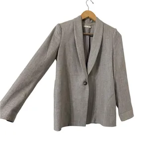 ALICE + OLIVIA Marion Wool Gray Blazer Jacket Coat thumbnail 3