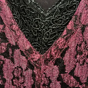 GORGEOUS vintage Purple plum lace‎ dress size m whimsigoth thumbnail 3