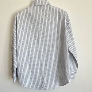 Aritzia Style Cotton Blend Striped Oversized Poplin Shirt thumbnail 2