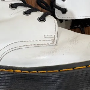 Dr. Martens‎ Jadon Platform Boots Polished Smooth Leather White Women's size 8 thumbnail 10