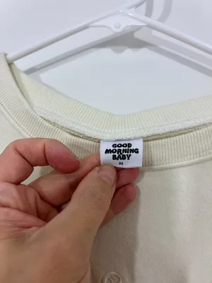 Good Morning Baby Anxious Mom Club Medium Cream Sweatshirt Shorts Lounge Set thumbnail 7
