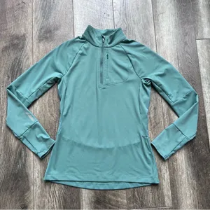 Merrell SelectWick 1/4 Zip Pullover Running Jacket Long Sleeve Shirt Sage Green thumbnail 8