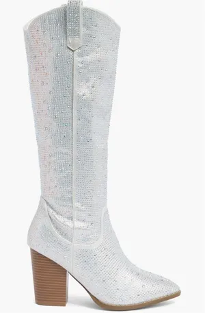 TOP MODA SHOES Imogen Embellished Western Boot (Women) thumbnail 1