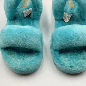 UGG Oh Yeah Slide Size 7 Slipper Shoe Teal Sky Blue thumbnail 4