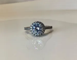 Silver Toned Crystal Ring thumbnail 2