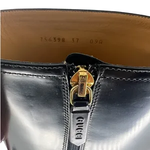 Gucci Interlocking GG Chain Patent Leather Knee‎ Boots thumbnail 14