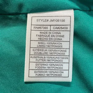 Betsey Johnson Maxi Dress Small Green Palm‎ Leaf Tropical Smocked Puff Sleeve thumbnail 11