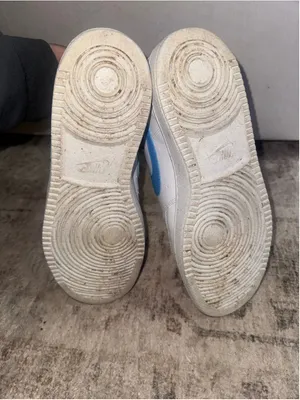 Women's Nike Court Vision Low Sneakers White and Blue thumbnail 3