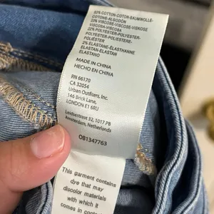 We The Free FP Blue Denim Pull On Venice Flare Jeans Size Large 31 thumbnail 6