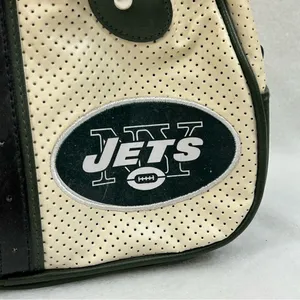 New York NY Jets NFL Football Perfect Bowler Hand Bag Women’s Purse New Defect thumbnail 3