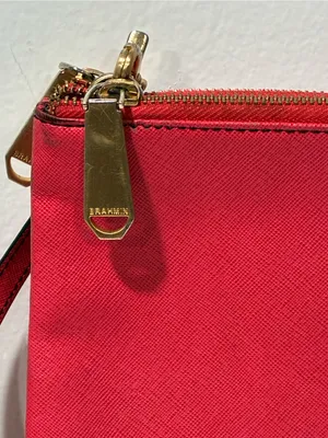 Brahmin Pink Soft Leather Double Pocket Crossbody‎ Bag thumbnail 3