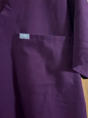 Figs Women’s Deep Purple One Pocket Catarina Scrub Top‎ XXL thumbnail 5