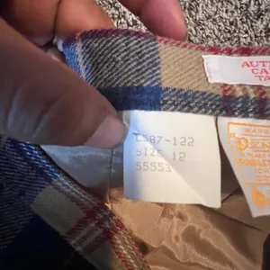 Pendleton Vintage Wool Cailean Tartan Plaid Pleated Midi Skirt‎ Blue Tan Size 12 thumbnail 5