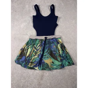 OFFLINE by‎ Aerie Ribbed Cut Out Romper Dress Athletic Blue Womens Size S thumbnail 2