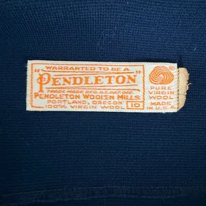 Vintage Pendleton Blue Pure Virgin Wool 3-Button Blazer Jacket USA‎ Made thumbnail 6