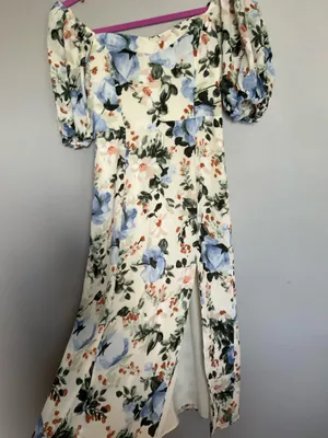 Abercrombie & Fitch Floral Puff Sleeve Dress XSP thumbnail 5