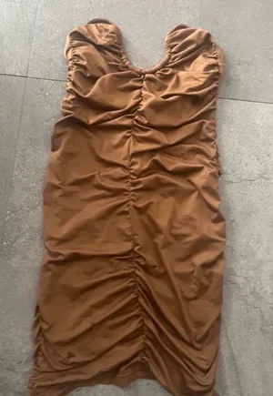 Women brown mini dress thumbnail 1