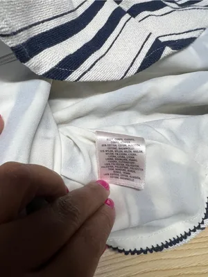 Maeve Anthropologie Mitered Stripe Peplum Top Size 6 thumbnail 10