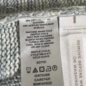 Loft Gray Knit Sleeveless Sweater / Top‎ Fall Classic size Small New without tags thumbnail 3