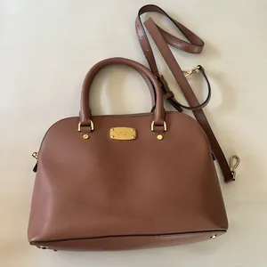 Michael Kors Dusty Rose Gold accents Leather Satchel Crossbody Bag thumbnail 2