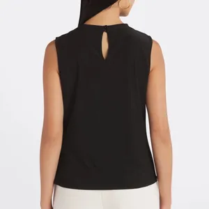 Beacon Apparel Harmony‎ Cowl Neck Blouse Black Size XL thumbnail 2