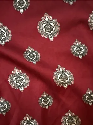Ann Taylor Burgundy Sleeveless V-Neck Medallion Print Camisole thumbnail 3