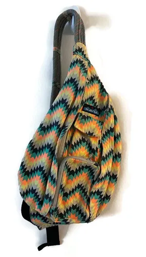 Kavu Sling Bag with multicolored zigzag pattern thumbnail 1