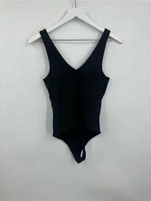 Abercrombie And Fitch Black Soft Bodysuit Size Small thumbnail 2
