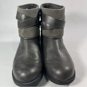 Rocket Dog Trepp Grand Orchard Cotton Ankle Boots Gray Buckle Straps Womens 9.5‎ thumbnail 2