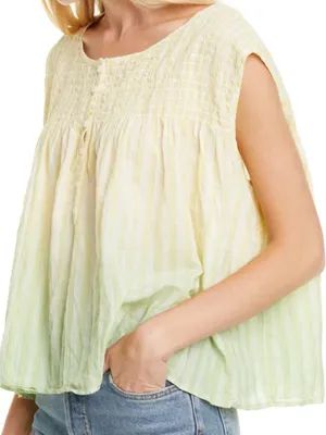 We The Free Little Bit Of Something Citron Ombre Oversized Top thumbnail 1