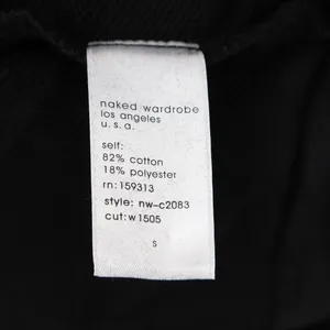 Naked Wardrobe Mens Black Sweatshirt and Jogger Sweatpants Set Size S thumbnail 4