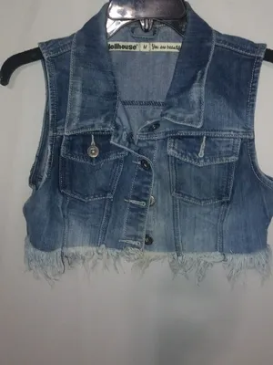 Dollhouse MJ Y2K Jeans Vest Crop Juniors thumbnail 5