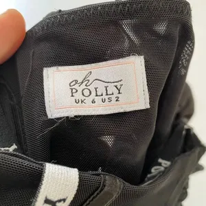 Oh Polly Black Ruched Corset Mini Dress US 2 Bodycon Bustier Party thumbnail 4