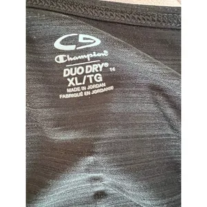 Champion black Duo Dry semisheer racerback tank top activewear XL thumbnail 5