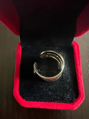 Chunky Gold Statement Ring for Women Gold Knuckle Ring Size 7 thumbnail 3