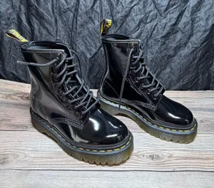 Dr. Martens AirWair Black Combat Boots US Size 4 thumbnail 1