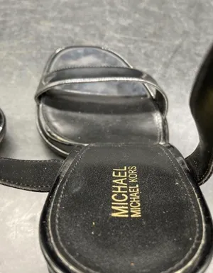 Michael Kors Black Patent Block Heel Sandals thumbnail 7
