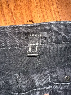 Black Forever 21 Jean Skirt Denim thumbnail 3