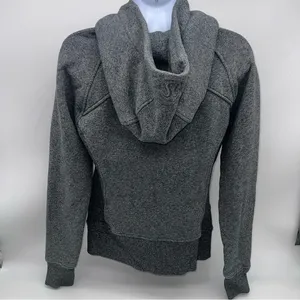 lululemon athletica Dk Gray Full Zip SCUBA Hoodie Jacket Front Pockets-Size 4 thumbnail 6