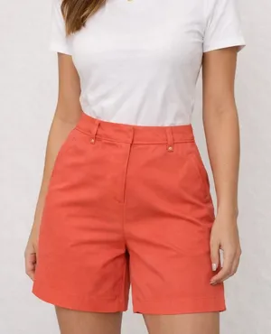 Lady Hagen Mixology Havana Shorts Georgia Peach Coral Size 4 NWT Golf Resort thumbnail 1