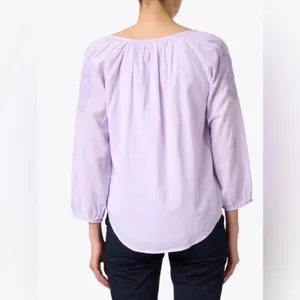 Roller Rabbit Lilac Purple embroidered lightweight top thumbnail 8