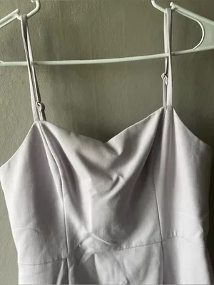 French Connection Women's Whisper Light Ruffle Lavender Frost Dress Size 8 thumbnail 4